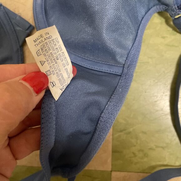 Vintage Bestform Bra 36b Unlined Blue Underwire Front Closure - Picture 6 of 7